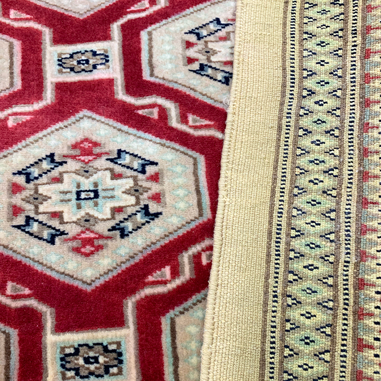 JA6686 パキスタン手織り絨毯 ハイクオリティ ベージュ