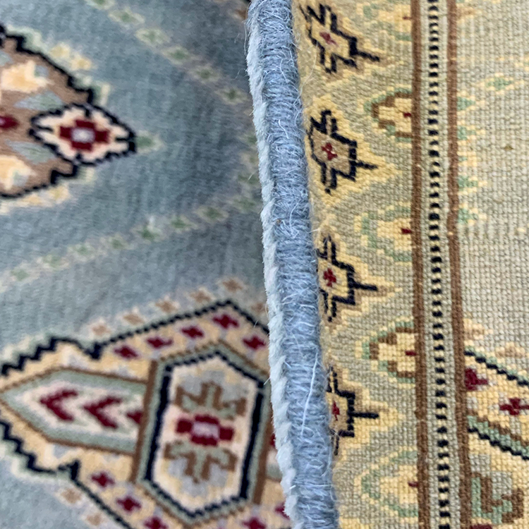 JA6703 パキスタン手織り絨毯 ハイクオリティ ブルー