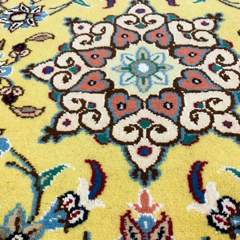 41543 ナイン ペルシャ絨毯 手織り 46×78