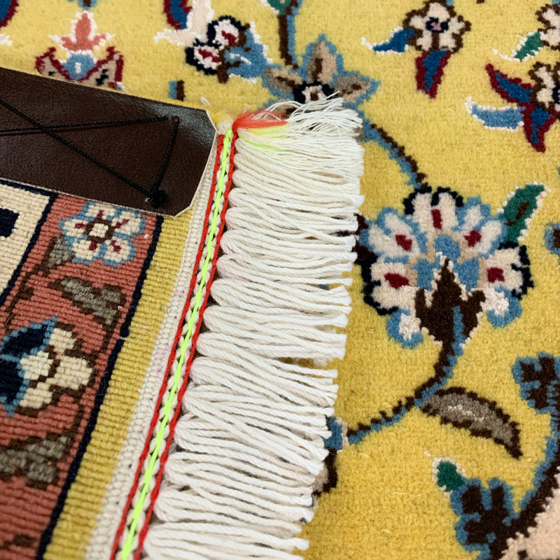 41543 ナイン ペルシャ絨毯 手織り 46×78