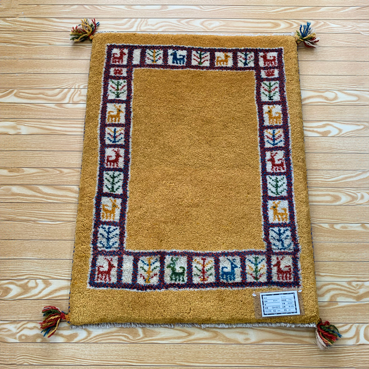 151×90cm ペルシャ絨毯 ギャッベ ギャベ 手織り イラン シーラズ産