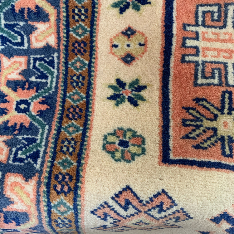 JA8959 パキスタン絨毯 手織り 80×128