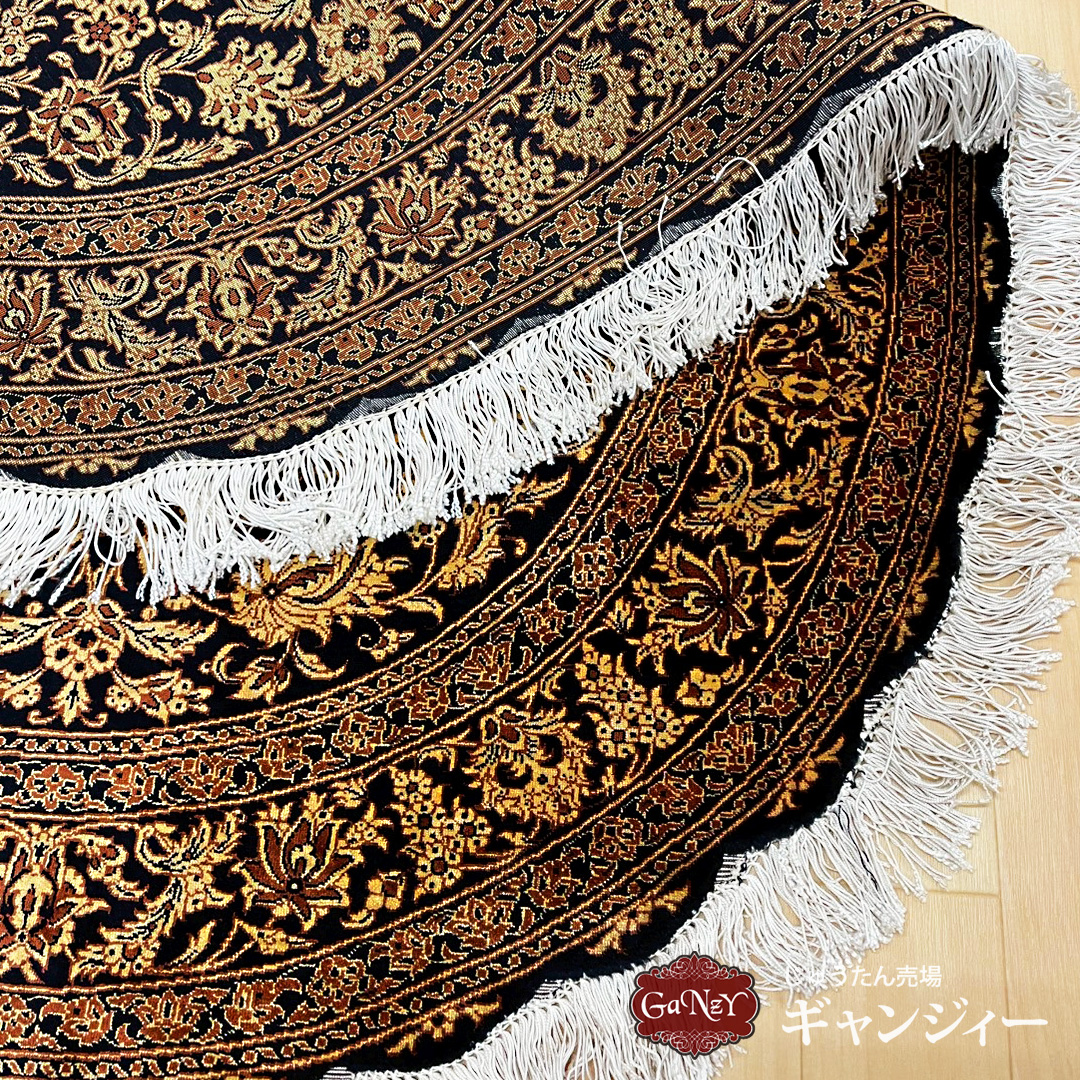 QM11175 ペルシャ絨毯 クム産 88×128