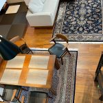 ペルシャ絨毯 クム バンブーシルク ダイニングとリビング サイズは約200×250cm、約200×300cmの2枚